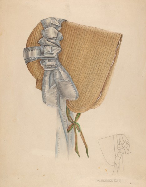 Bonnet, c. 1937.