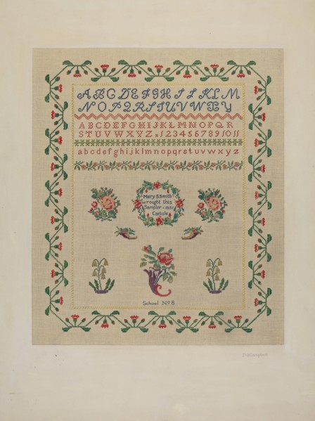 Sampler, c. 1942.