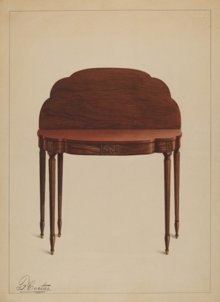 Card Table, 1937.