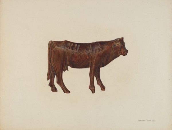 Toy Cow, c. 1940.