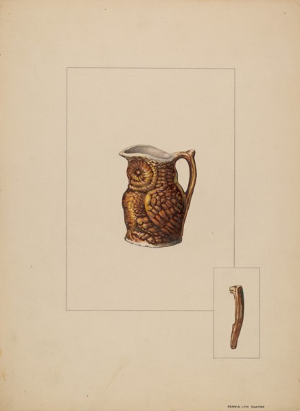Pitcher, c. 1937.