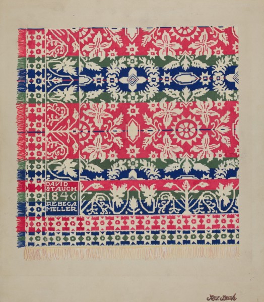 Coverlet, c. 1937.