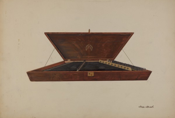Dulcimer, c. 1937.