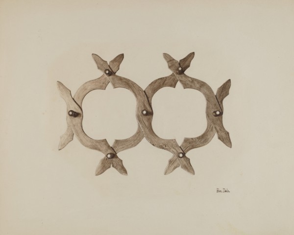 Hat-rack, c. 1941.