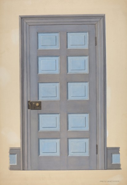Zoar Door, c. 1938.