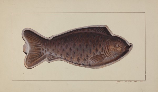 Fish Mold, c. 1938.