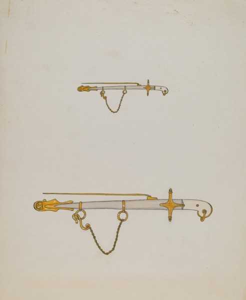Sword Pin, c. 1936.