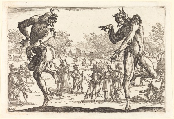 Two Zanni, c. 1616.