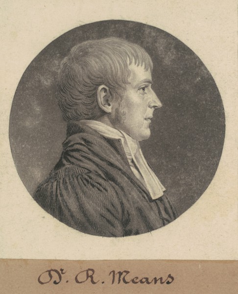 Robert Means, 1809.
