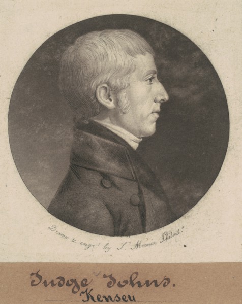Kensey Johns, 1802.