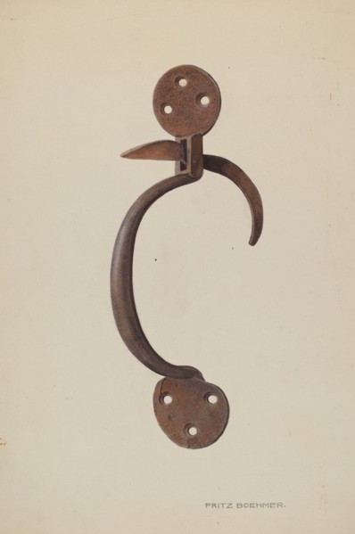 Door Latch, c. 1939.
