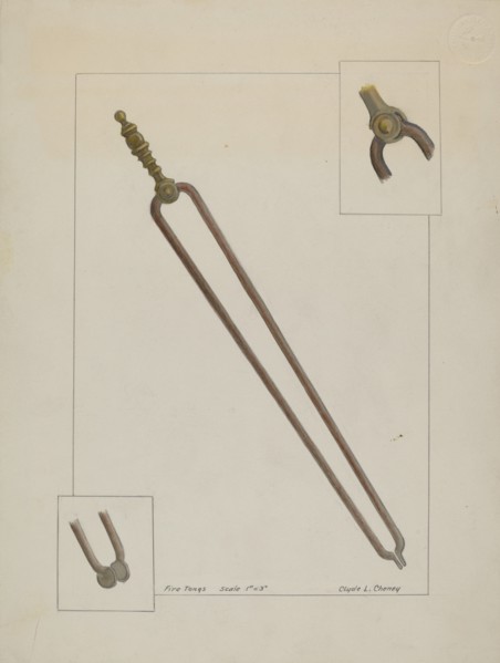 Fire Tongs, c. 1937.