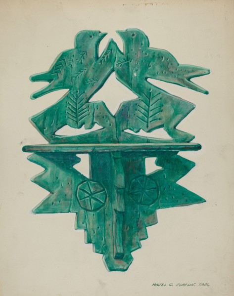 Bird Shelf, c. 1940.