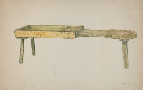 Shoe Bench, c. 1941.