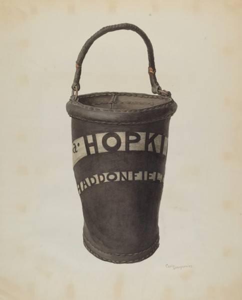 Fire Bucket, c. 1939.