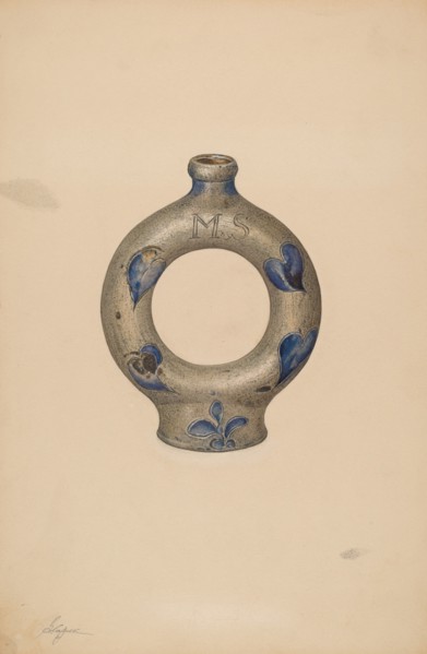 Ring Bottle, c. 1940.