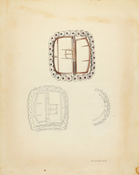 Shoe Buckle, c. 1940.