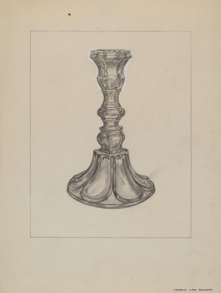 Candlestick, c. 1937.
