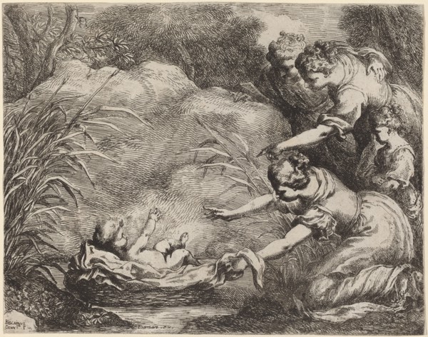 The Finding of Moses. Creator: Bartolomeo Biscaino.