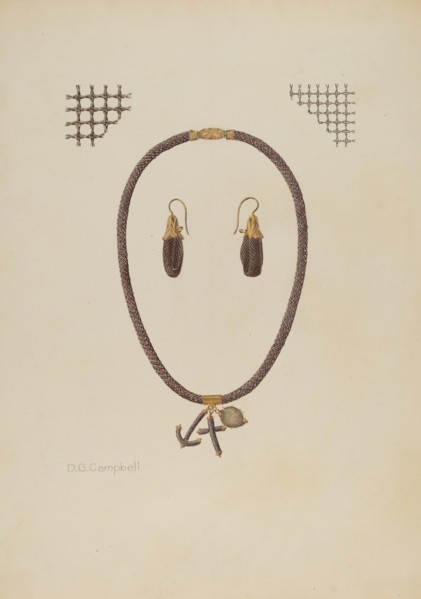 Hair Jewelry, c. 1940.