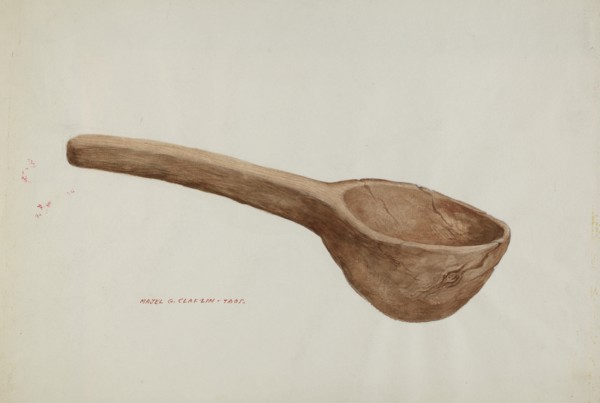 Wooden Ladle, c. 1937.