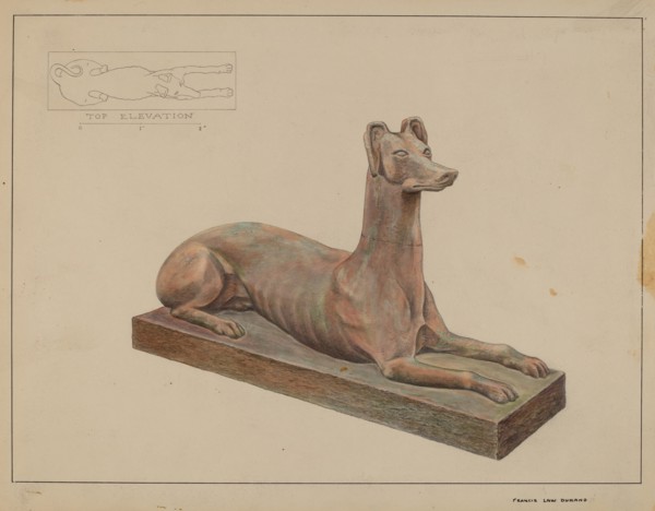 Cast Iron Dog, c. 1937.
