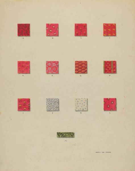 Quilt Patches, c. 1937.