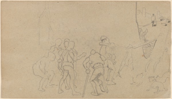 Village Scene, c. 1859.