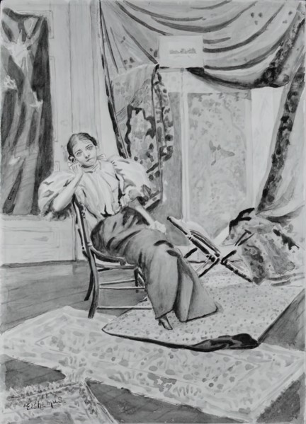 Girl on Chair, c. 1891.