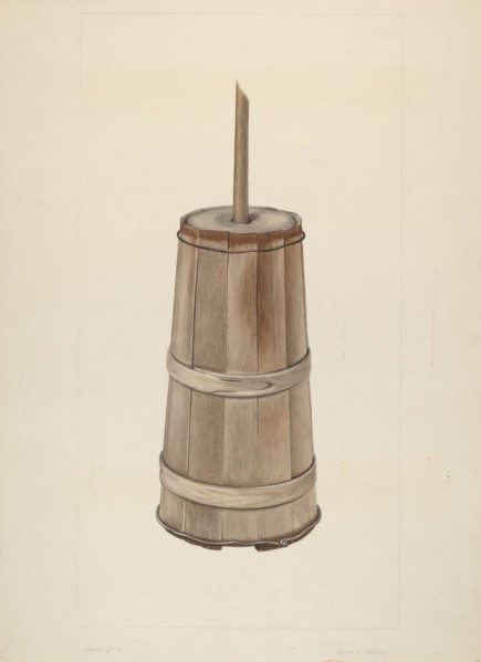 Wooden Churn, 1935/1942.