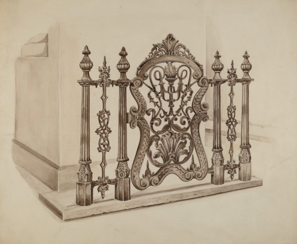 Cast Iron Gate, c. 1936.