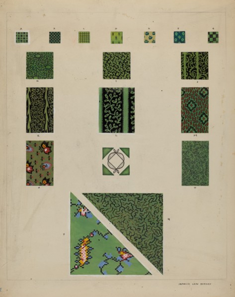 Quilt (Detail), c. 1936.