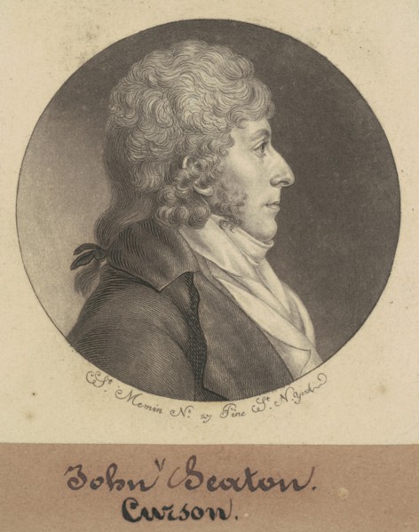 John Curzon Seton, 1798.