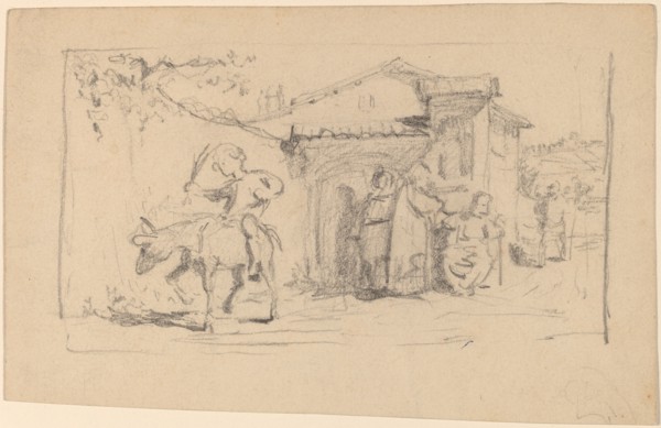 Son and Donkey, c. 1859.