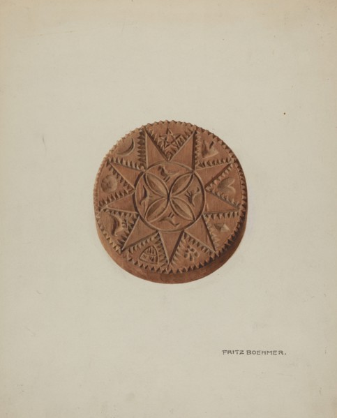 Zoar Buttermold, c. 1939.