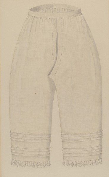 Woman's Drawers, c. 1937.