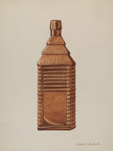 Log Cabin Flask, c. 1941.