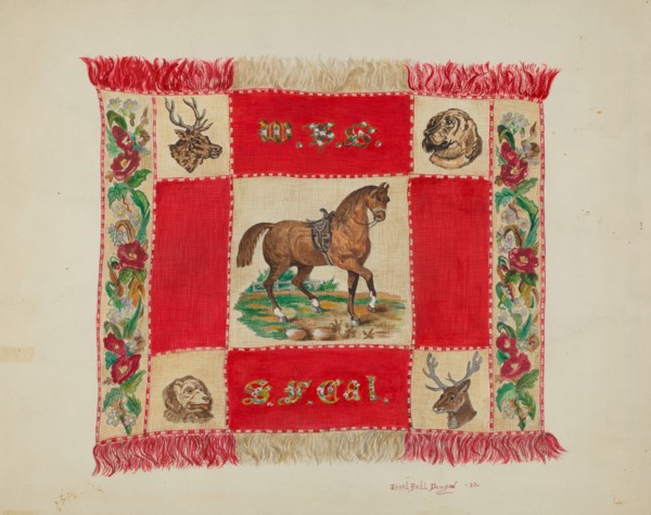 Afghan (detail), c. 1937.
