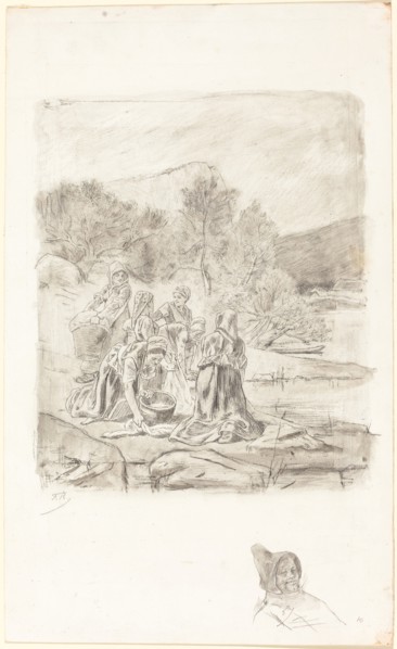 Washerwomen, c.1884-1887.