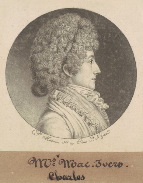 Mary Bache McEvers, 1798.