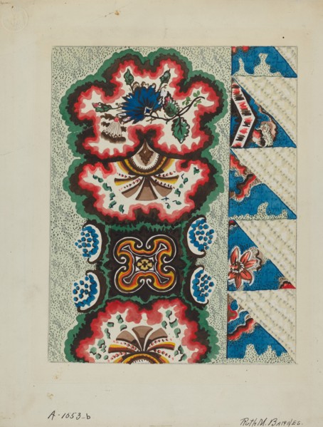 Quilted Coverlet, c. 1936.