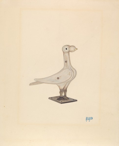 Cast Iron Pigeon, c. 1936.
