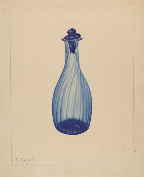 Toilet Water Bottle, 1937.