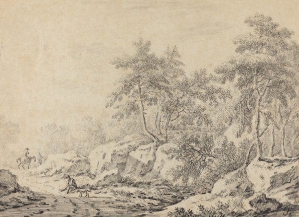 Travelers in a Rocky Wood.