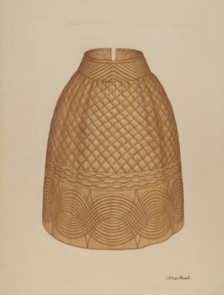 Quilted Petticoat, c. 1938.