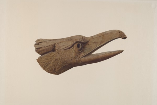 Carved Eagle Head, c. 1937.