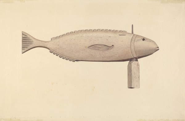 Fish Weather Vane, c. 1938.