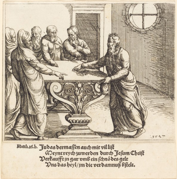 The Payment of Judas, 1547.