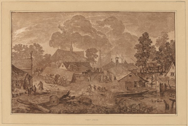 Village with Pond, c. 1782.