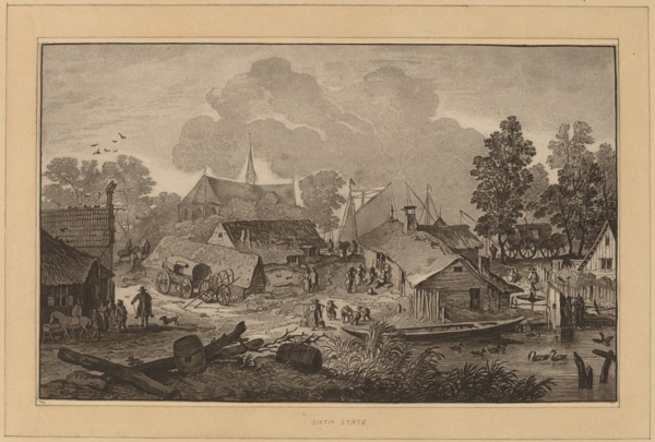 Village with Pond, c. 1782.